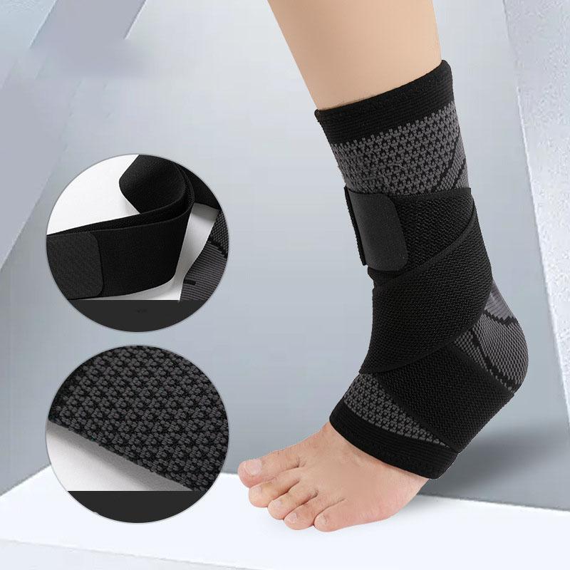 1 bucăți sport gleznă curea de compresie mâneci susțin țesătură 3D bandaj elastic pentru picioare Echipament de protecție pentru sală de fitness