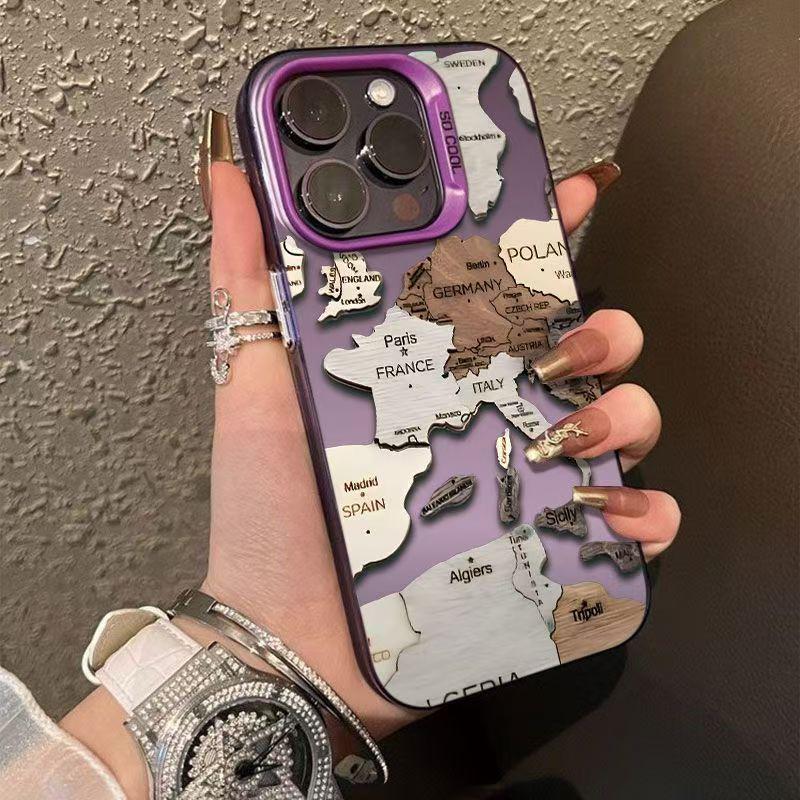 

Custom Map Case for iPhone 13, 14 Pro, 16 Pro, 17 Promax – European Cross-border Style iPhone 12 Pro Max