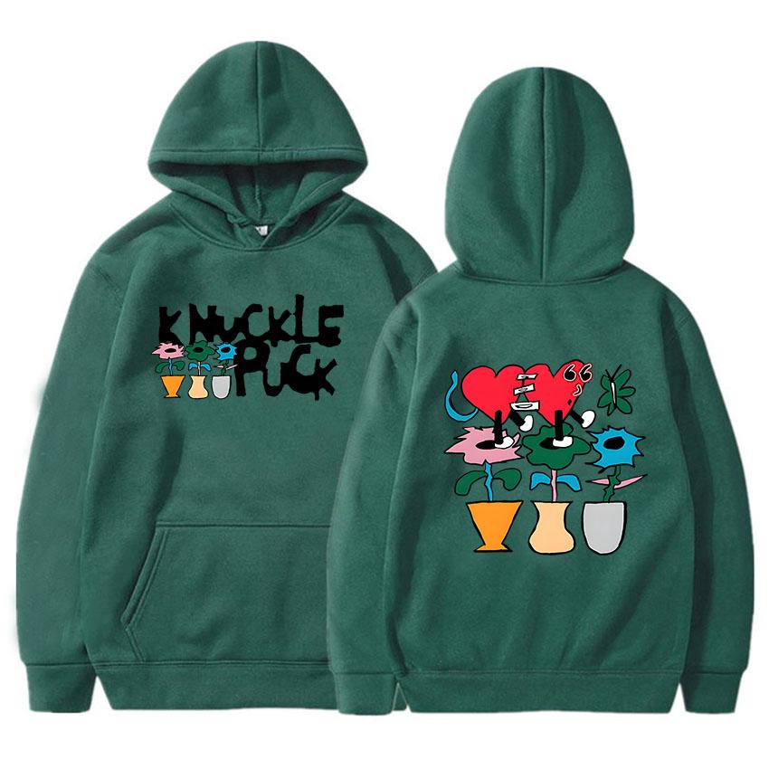 Odzież Damska Streetwear Bluzy Z Kapturem Zespołu Rockowego Knuckle Puck Roupas Femininas Zimowe Z Długim Rękawem