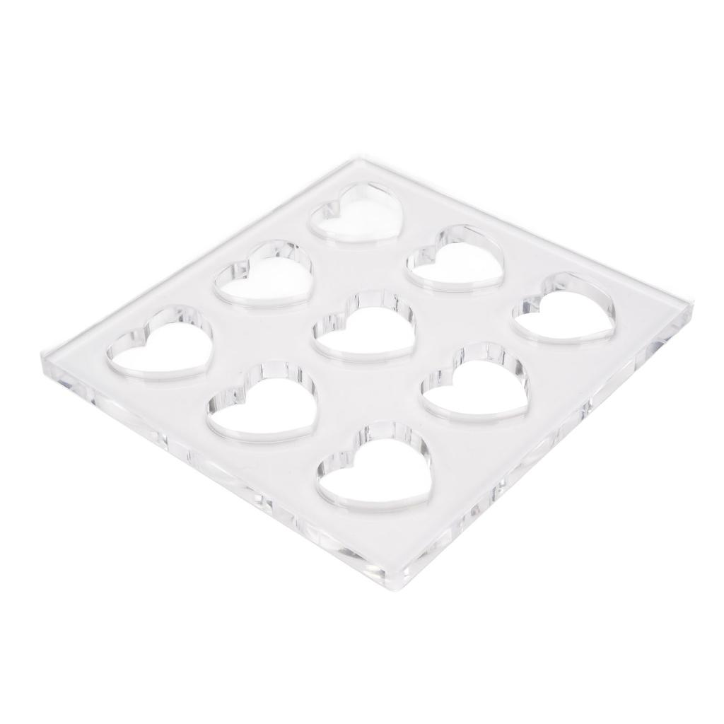 Herzförmiger DIY Acryl Gebäckformer Dessert Bäckerei Modellwerkzeug zum Backen zu Hause Party Essen Zubereiten