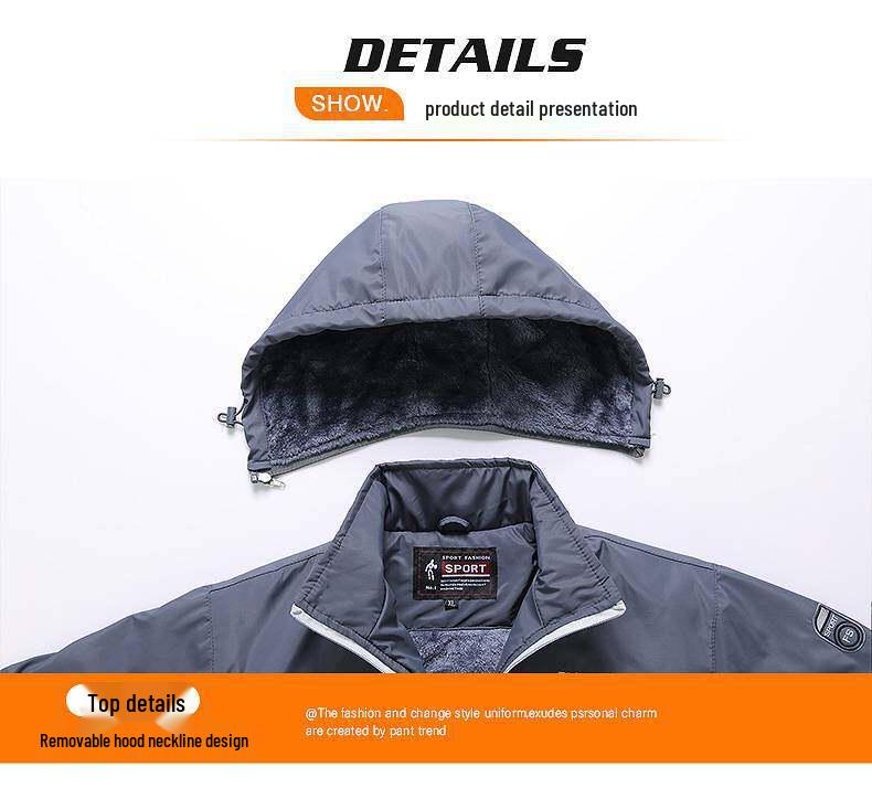 Conjunto de Ropa Deportiva para Hombre con Forro Polar para Otoño/Invierno