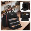 Thick Durable Oxford Electrician Tool Bag With Multi Pockets, Hand & Crossbody Carry For Wiring, Plumbing And Construction Site Hardware Tools Storage