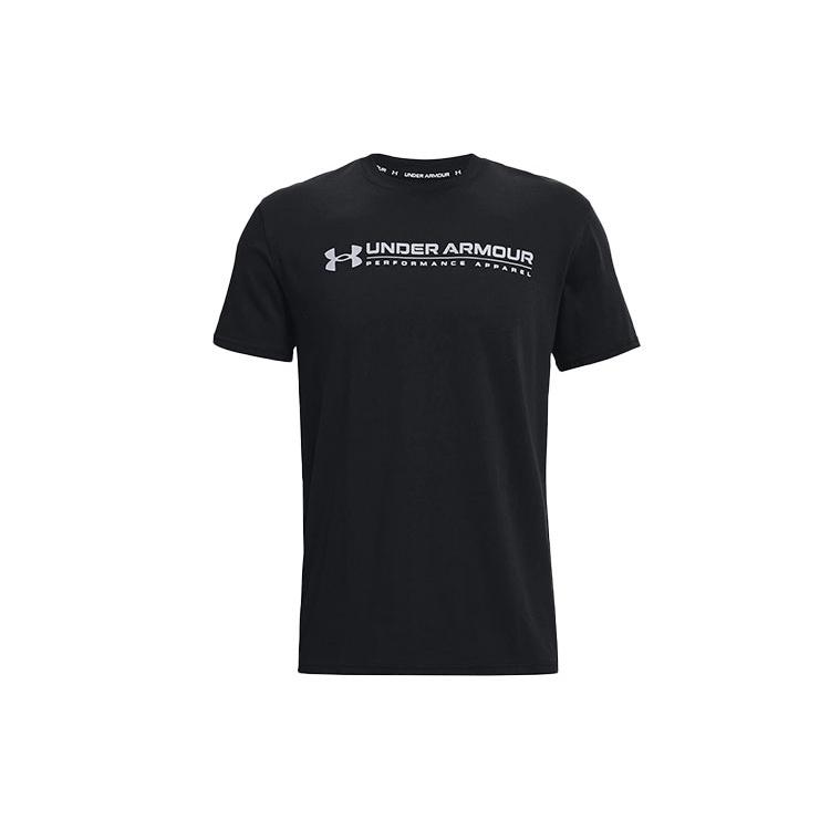 Men s Under Armour Training Sports Round Neck Short Sleeve Black 1366468-001 L