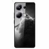 Glass Back Cover For Poco M6 Pro 4G Case M 6 M6Pro Hard Tempered Glass Case For Xiaomi Redmi Note 13 Pro Phone Case Soft Bumper