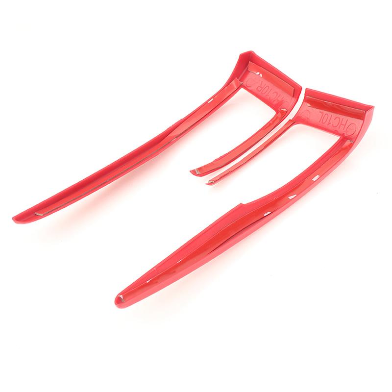 Red ABS Center Console Gear Shift Panel Frame Cover Trim Decoration Moulding For Honda Civic 10th Gen 2016-2021 Auto Car Accessories