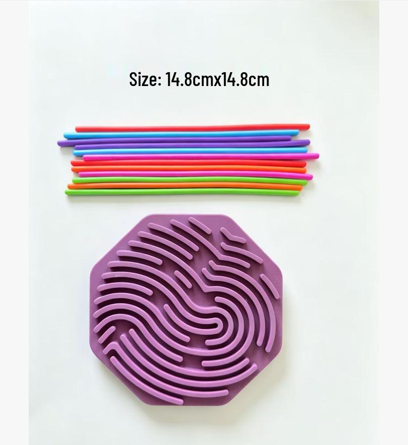 Silicone Sensory Activity Board: ADHD Educational Puzzle Toy