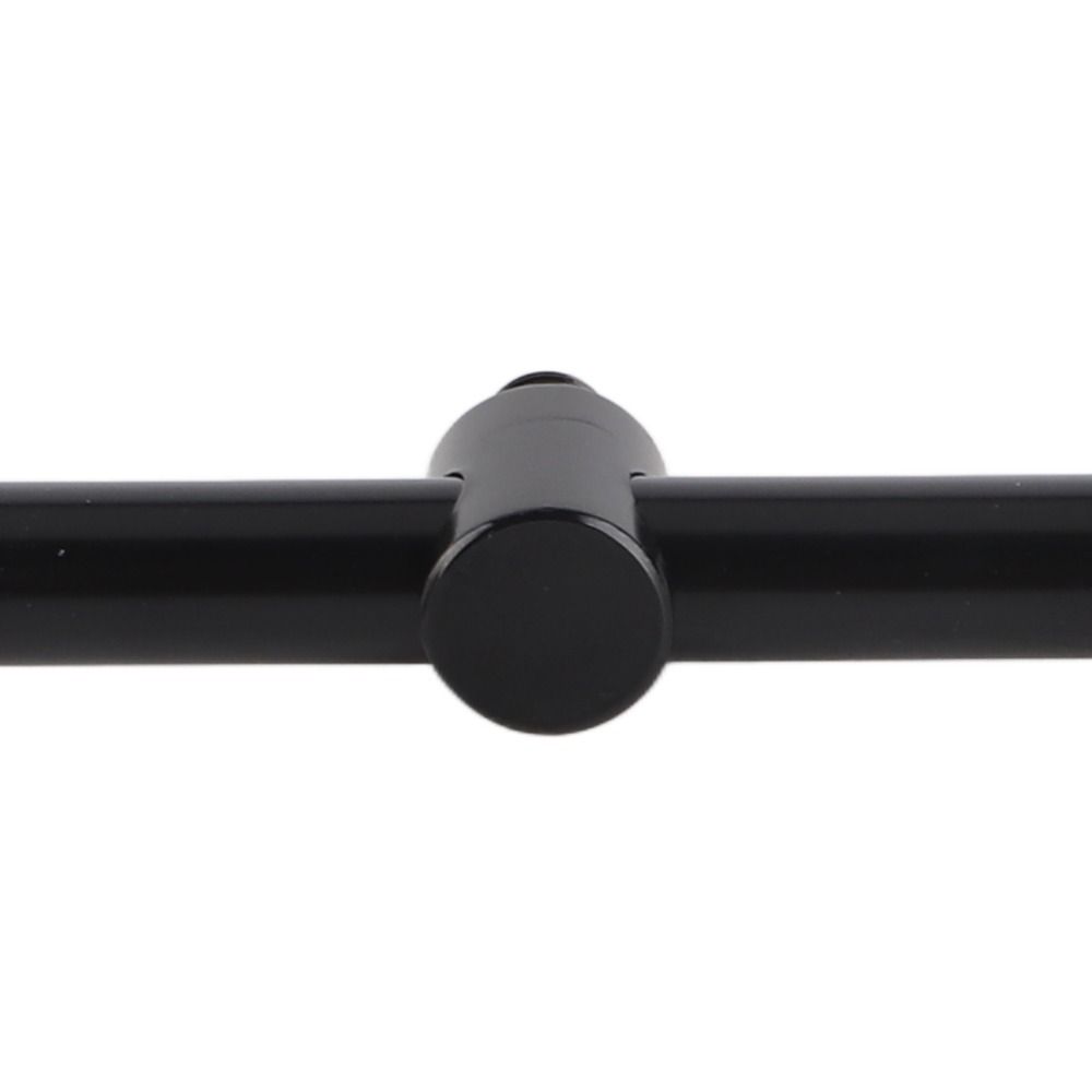 Aluminum Alloy Fishing Rod Buzz Bar 20/25/30cm 2 Head Fishing Crossbar Bracket Lightweight Black Fishing Rod Holder Carp Fishing