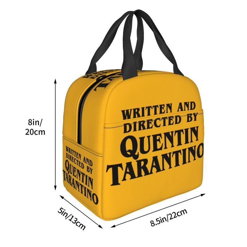 Custom Vintage Film Quentin Tarantino Lunch Box Pulp Fiction Kill Bill Thermal Cooler Food Insulated Lunch Bag Portable Tote Bag