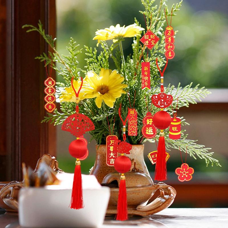 Chinese New Year Pendant Snake Year Decoration Year of The Snake Wall Plant Hanging Pendant Chinese Spring Festival Ornaments
