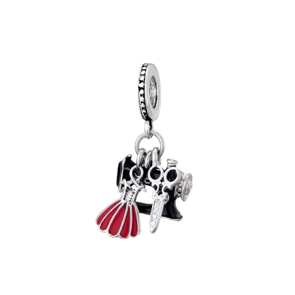 S925 Silver Cute Bear Giraffe Flower Heart Butterfly Bead Bracelet DIY Jewelry Making Kit