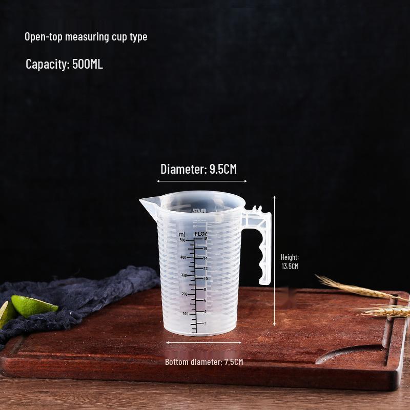 Hitzebeständiger Messbecher 5000 ml mit Deckel für Milchtee und Backen