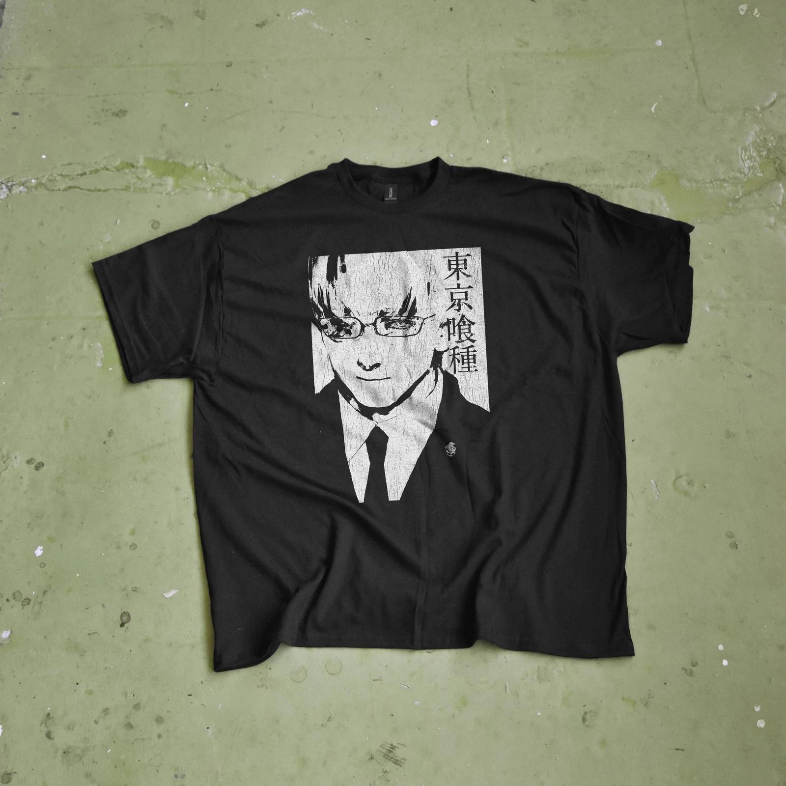 Tokyo Ghoul Anime Washed Oversize T-Shirt Ken Kaneki Anime Tee Gift Grunge 3XL