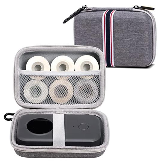 Carrying Case Label Maker Machine Organizer Large Capacity Zipper Closure Shockproof Portable Label Printer Storage Holder