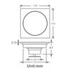 Bathroom Accessories  Shower Floor Drain Can Insert Tiles Floor Drain Cover Brass Anti-odor Floor Drain Chrome