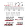 114 Pieces Pegboard Hook Set with Bins Sturdy Metal Tool Organizers for Craft Room Garage And Workshop Storage