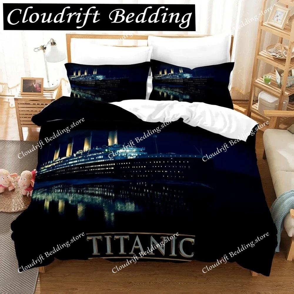 Design Titanic Jack and Rose Bedding Set Romantic Lover Movies Duvet Cover Sets King Queen Twin Size Couple Gift Bedclothes