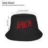 Design Unico Logo Slayer Band Metal Anni '80 Trash Metal Cappelli a Secchiello Uomo Donna Outdoor Cappelli da Pescatore Cappello da Spiaggia Cappello Boonie