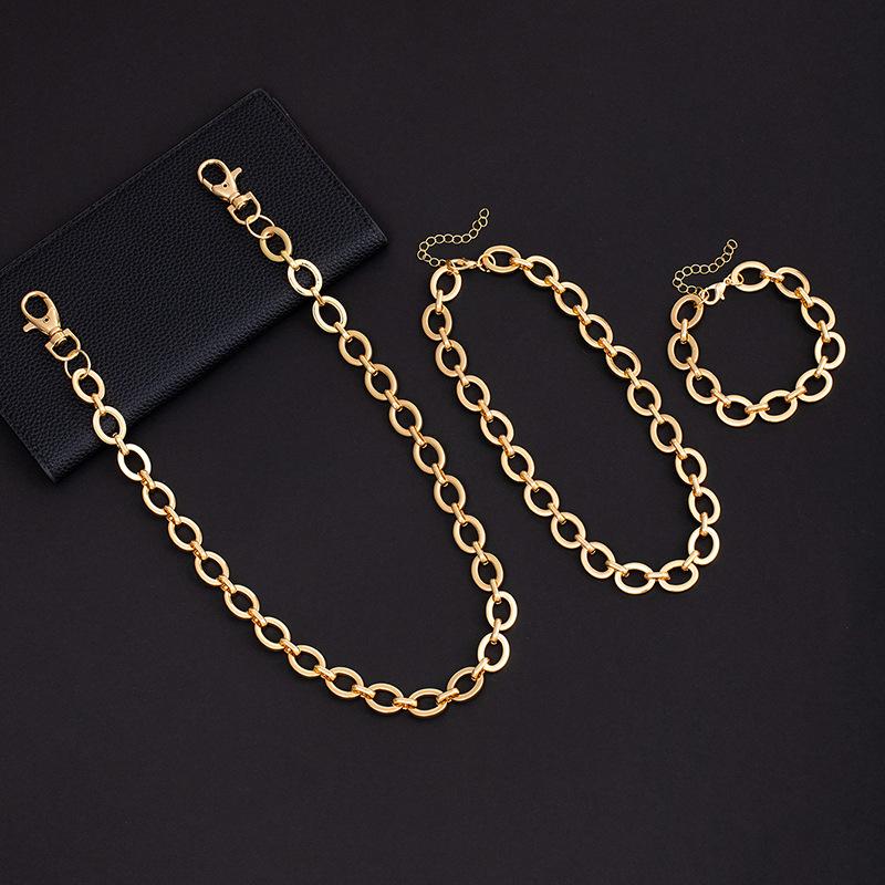 Metallkette Hüftkette Halskette Armband High-End Trendig Cool Personalisiert Jeans Kette Modeaccessoires