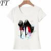 Vintage Fashion Paris TShirt I Need A Simple Paris Red Shoes Shoe for My Party Women T Shirt Funny Art Design Tops Casual Tees
