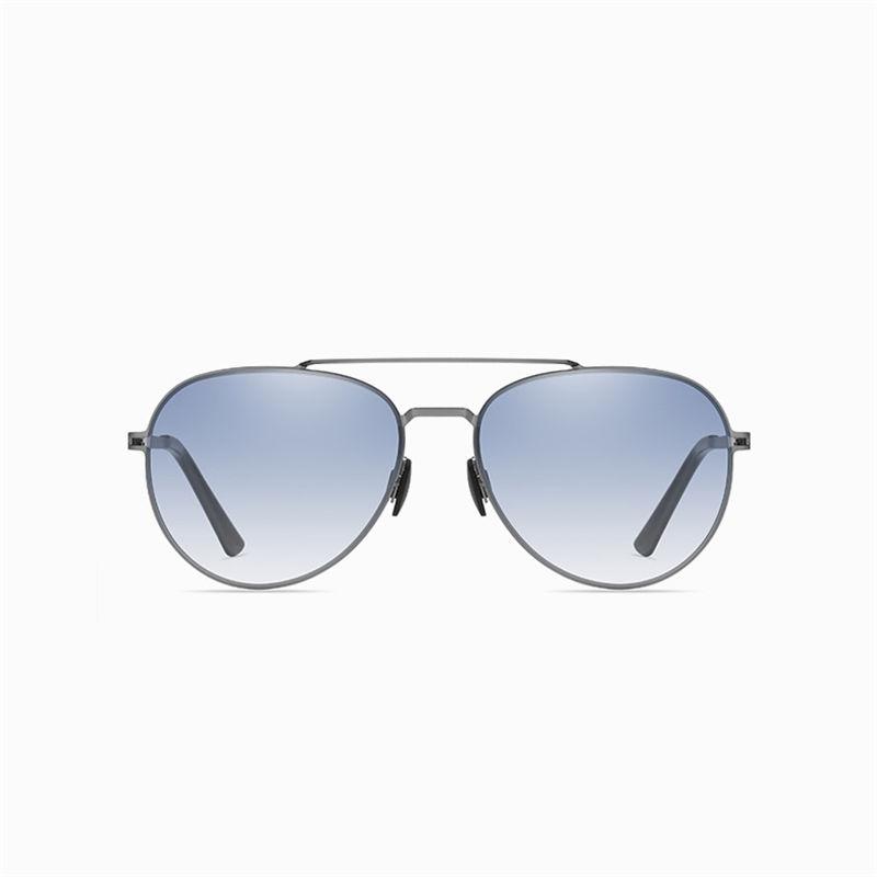 AORON Metal Frame Sunglasses for Men Women Gradient Color Anti Glare Glasses Outdoor Fashion Driving Fishing Eyewear