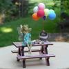 Dollhouse Miniature Balloons, Mini Balloons, 1:12 Scale Rainbow Balloons, for Miniature Fairy Garden Party Accessories, Birthday Party, Miniature