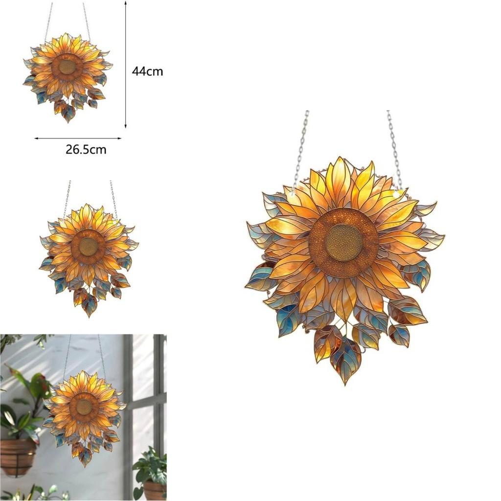 Sunflower Acrylic Window Hanging Decorative Art For Home Living Room Decor