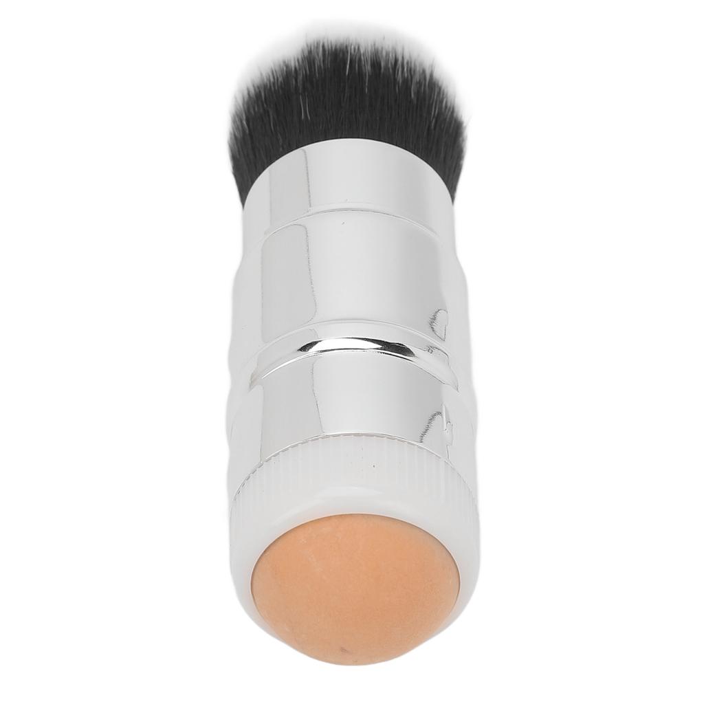2 in 1 Face Oil Absorbing Roller Double Headed Foundation Brush Volcanic Stone Oil Control Roller Brown