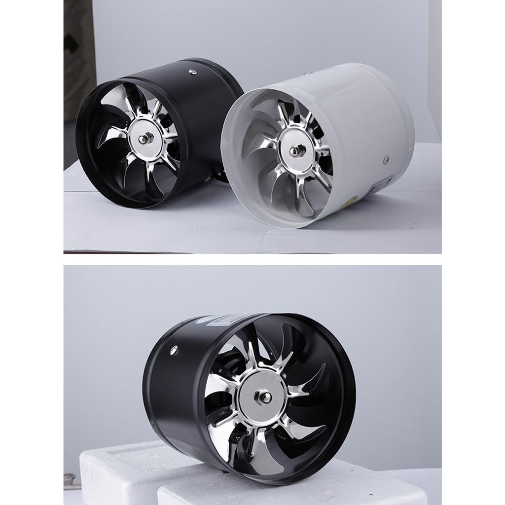 Pipe Exhaust Fan Duct Ceiling Air Ventilation Blower Booster Window Exhaustor Toilet Kitchen Vent Fan Duct Fan Low Noise