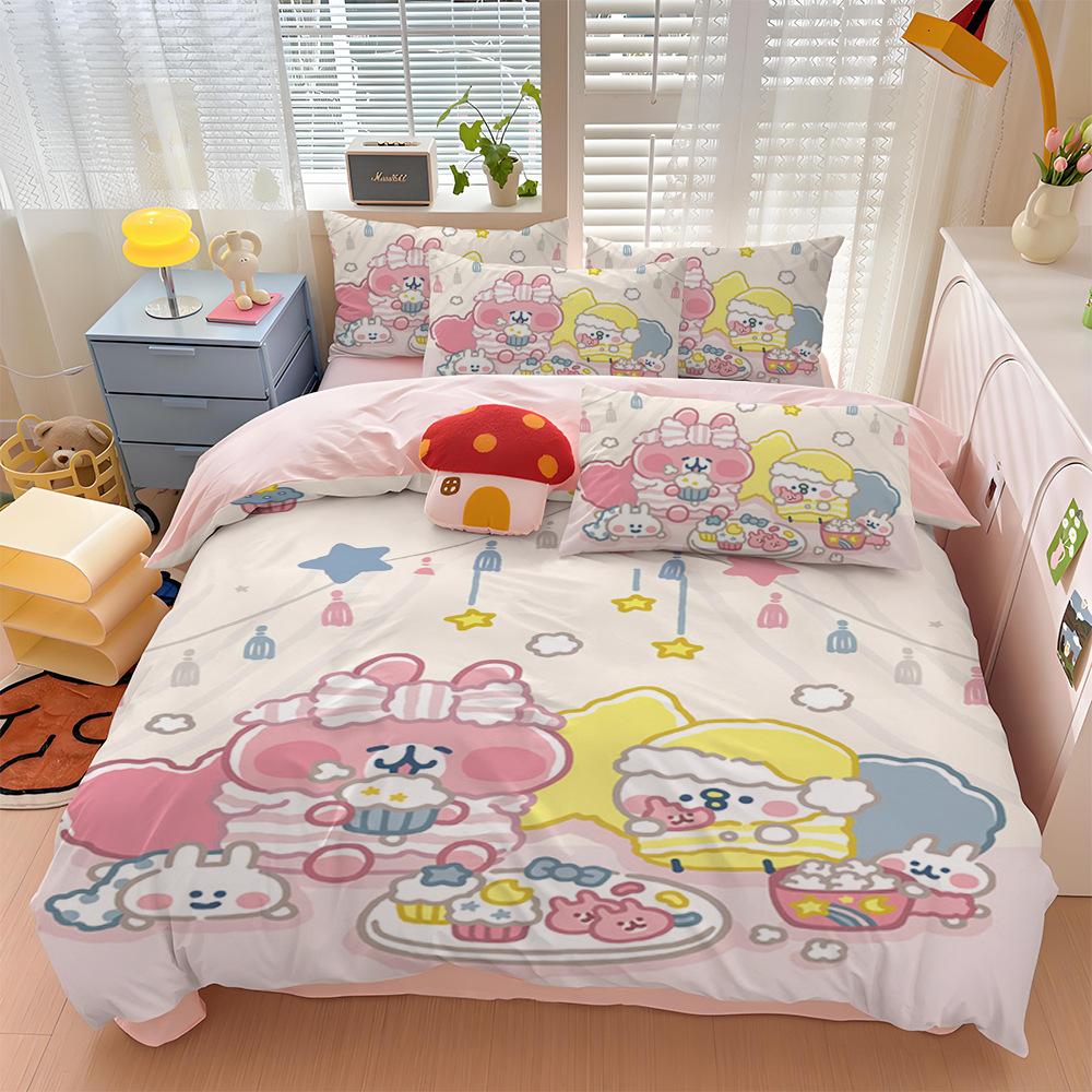 Neues Design Kanahei Bettbezug Kissenbezug Niedliches Kanahei Bettwäsche-Set für Erwachsene Jungen Mädchen Schlafzimmer Kinder Einzel Doppel