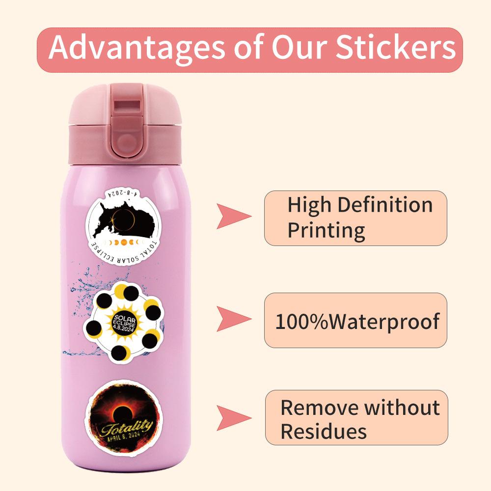 55 New Solar Eclipse Graffiti Stickers Decorate Notebook Suitcase Stickers