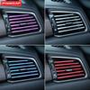 Car Air Conditioner Outlet Decorative U Shape Auto Air Vent Grilles Moulding Trim Decor Strips Car Door Edge Corner Protector
