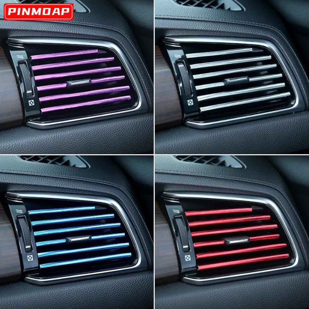 Car Air Conditioner Outlet Decorative U Shape Auto Air Vent Grilles Moulding Trim Decor Strips Car Door Edge Corner Protector