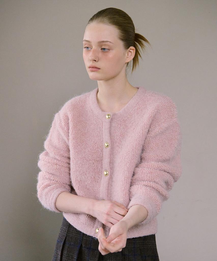 AHWE Boucle Crop Knit_Pink