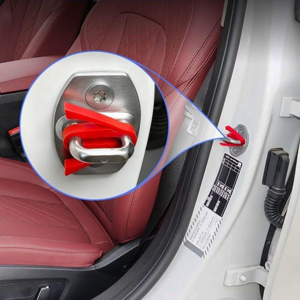 4 Stück Dichtung Autotürschloss Schalldämpfer Puffer Schalldämmung Türschlossabdeckung Auto Zubehör