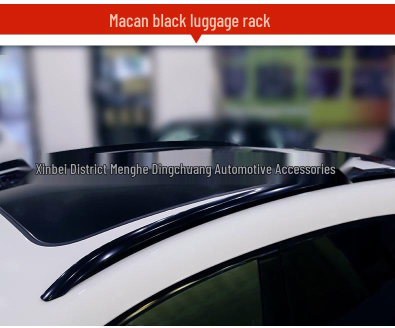 Original Style Macan Cayenne Luggage Rack In Silver/Black for 2018-2020 Models