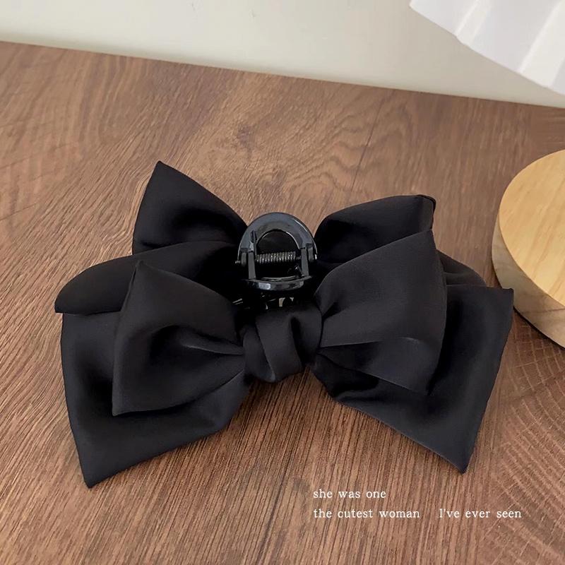 Large Bow Hair Clip Women Sweet Luxurious Shark Clip Cute Versatile Hair Accessories