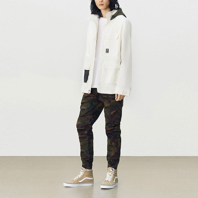 Vans Jackets Unisex Ecru Hooded Non Detachable Moderate VN0A54KFFS8
