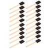 20Pcs Length 15cm Foam Paint Brush Black Brush Head Poly Foam Brush Sponge Paint Brush  for DIY