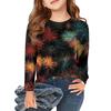 Christmas Day Girls Long Sleeve T Shirts Kids Fall Tops Crewneck Printed Basic Tees