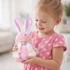 Plush Material Easter Plush Rabbit Easter Decor Bunny Dwarf Ornament  Desktop Decor
