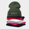 Stylish and Simple Small Letter Embroidery Wool Cold Hat Street Hipster Stacking Hat Round Machine Knitted Hat