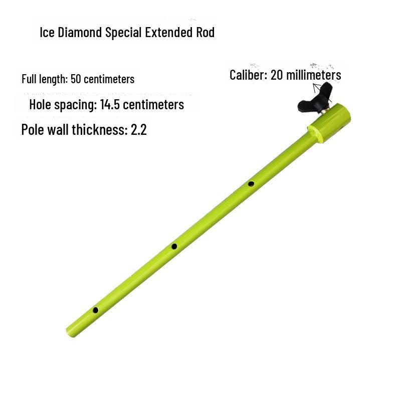 Electric Ice Drill Bit with Blade Extension for Ice Fishing