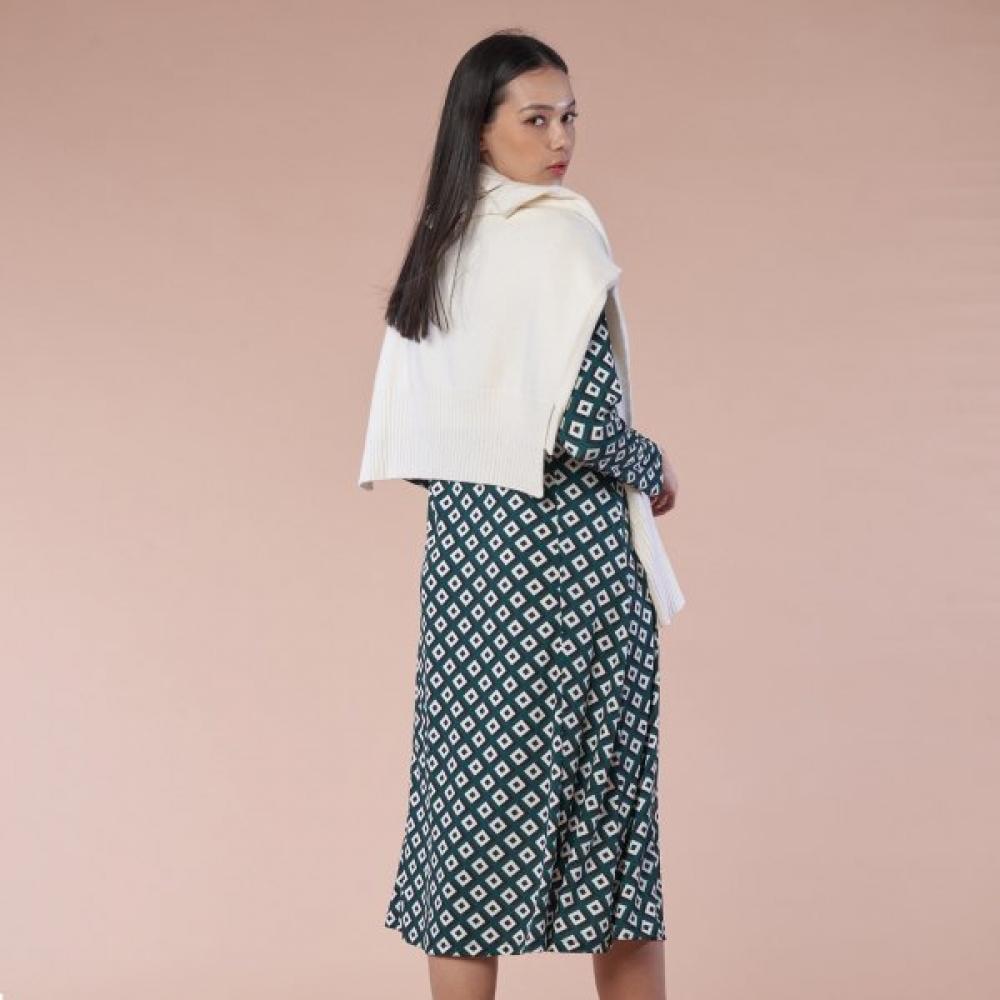 Lipbbam Creora Pfirsich Samt Langes Kleid Ldm52dg01
