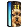 Husă de Telefon Mini Câine Yorkshire Terrier Pentru Xiaomi POCO F2 F3 M2 M3 M4 X3 X4 Pro NFC F4 GT 5G F1 X2 C3 C31 C40 M5S TPU Husă Neagră