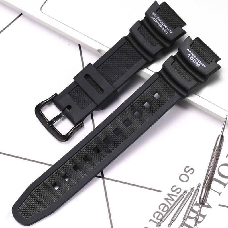 

18mm Rubber Watch Band For Casio W-800H F-108WH MRW-200H AQ-S810W SGW-400H AE-1000W W215 AEQ-110W Watch Strap Bracelet 18mm