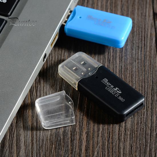 Mini Portable USB 2.0 TF Micro SD Memory Card Reader for PC Laptop Computer