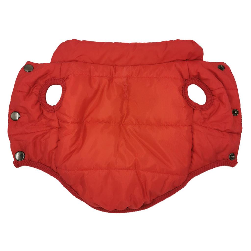 Winter Dog Coat Furry Lining Solid Color Windproof Dog Snowsuit Dog Coat Puppy Outfit Puppy Outfit Easy to Wear