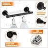 Stainless Steel Towel Rings Robe Hook Toilet Paper Holder Adhesive Towel Rack for Modern Bathrooms Easy to Install
