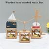 Vintage Stile Holz Spieluhr mit Eleganten Melodien Handgekurbeltes Musikalisches Ornament für Sammler und Musikliebhaber