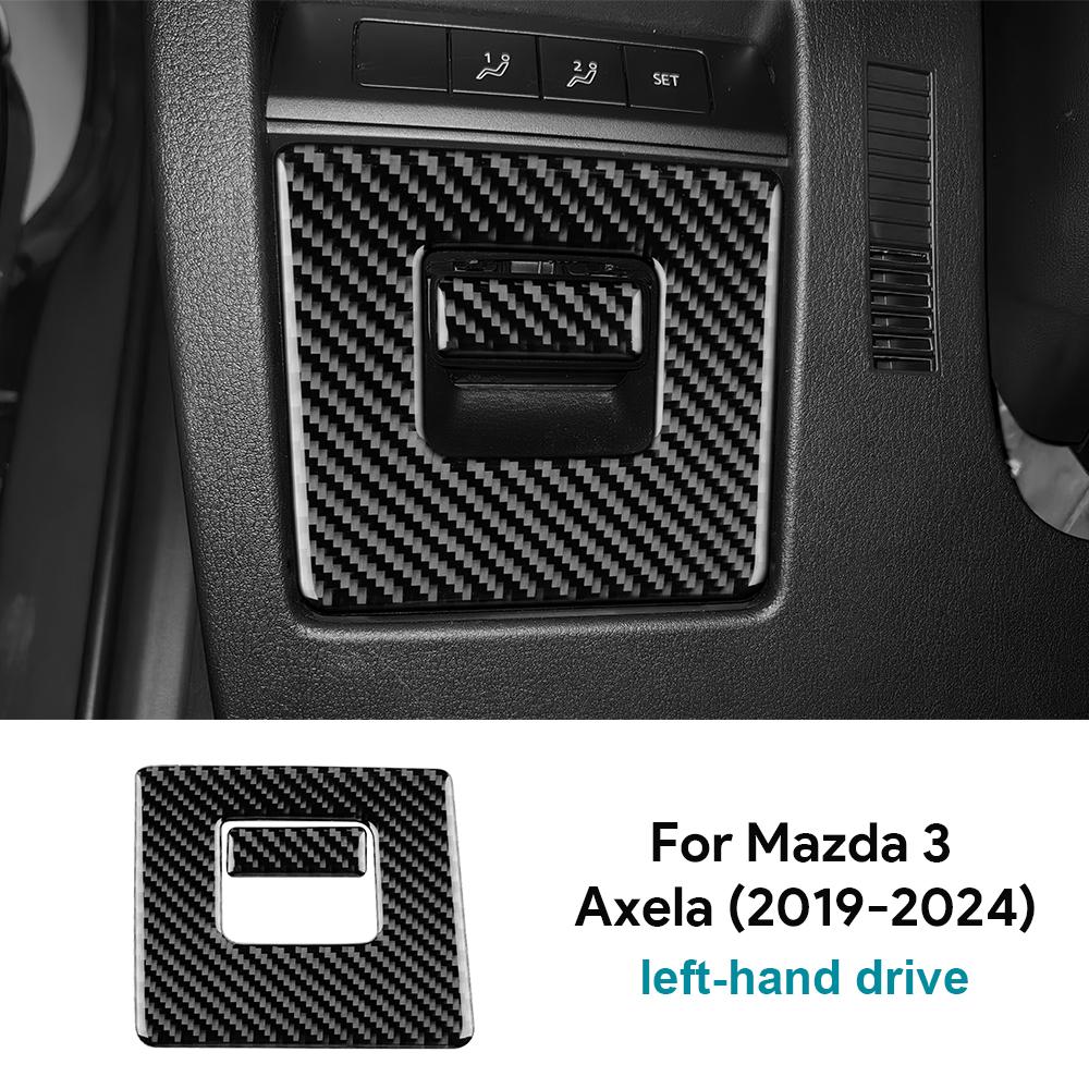 Real Soft Carbon Fiber Sticker For Mazda 3 BP Axela CX30 CX-30 2019 2020 2025 2025 2025 2025 2025 LHD Car Driver's Storage Box